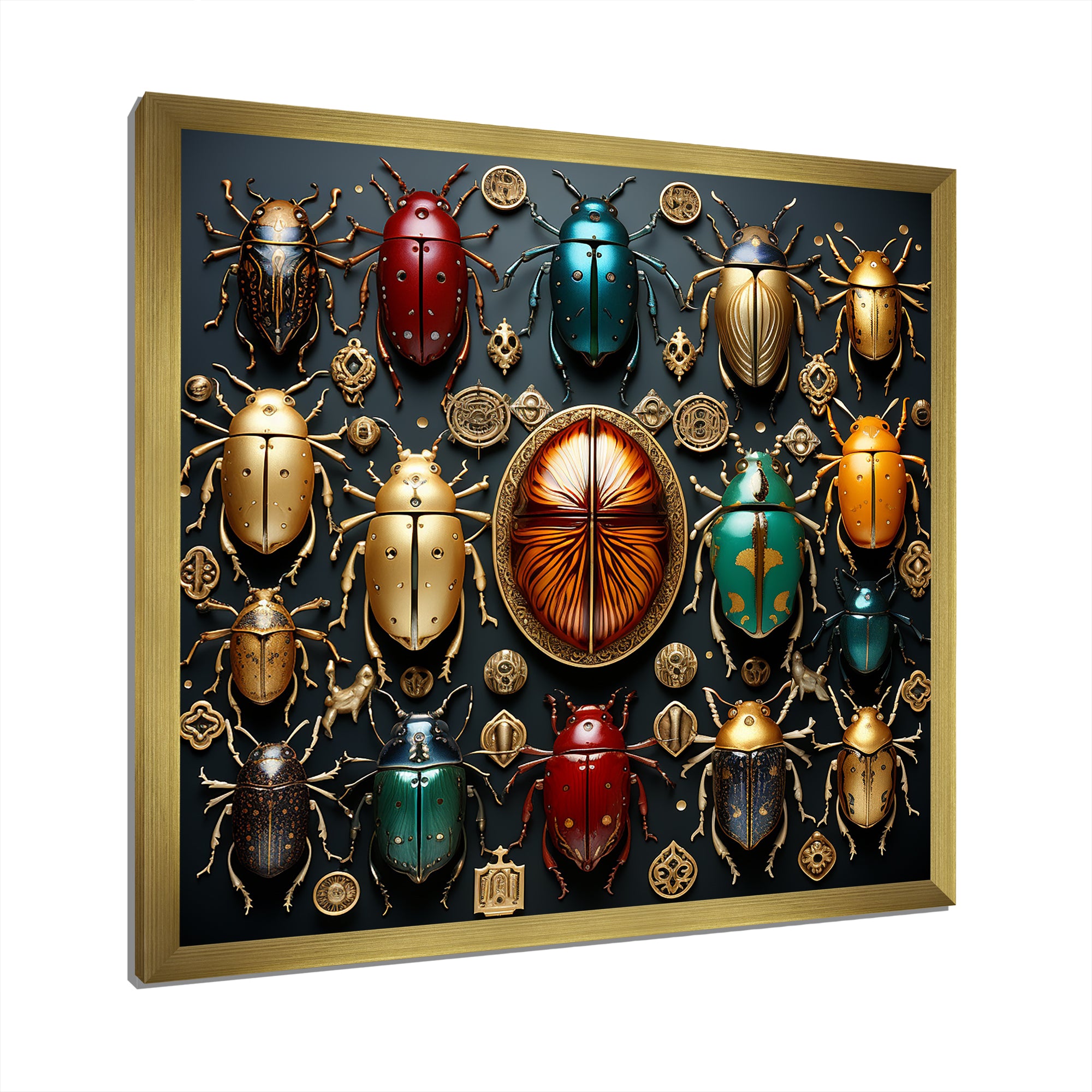 Colorful mystical beetles - Insects & Bugs Wall Art Prints