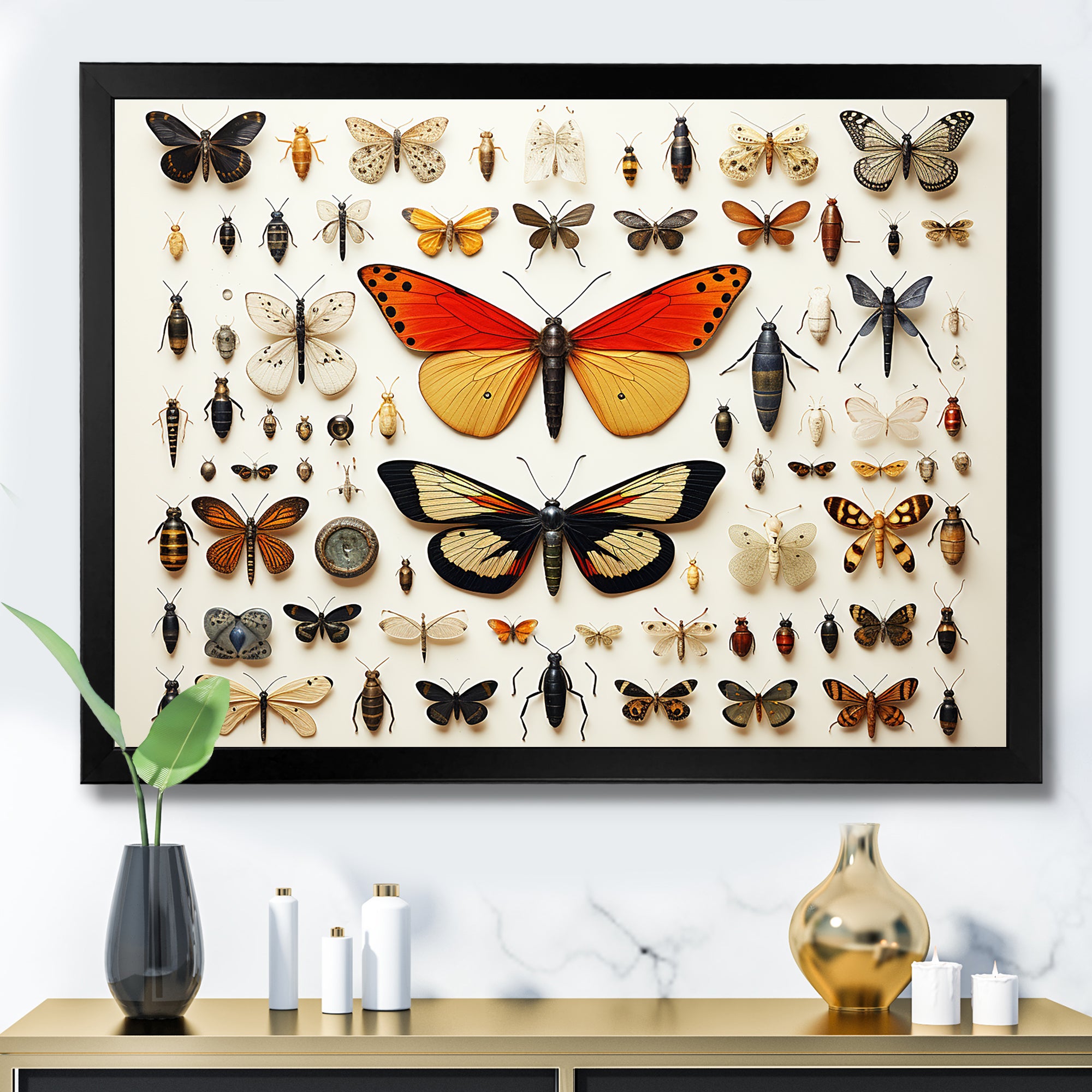 Orange Insects and Bugs - Yellow Insects & Bugs Wall Art