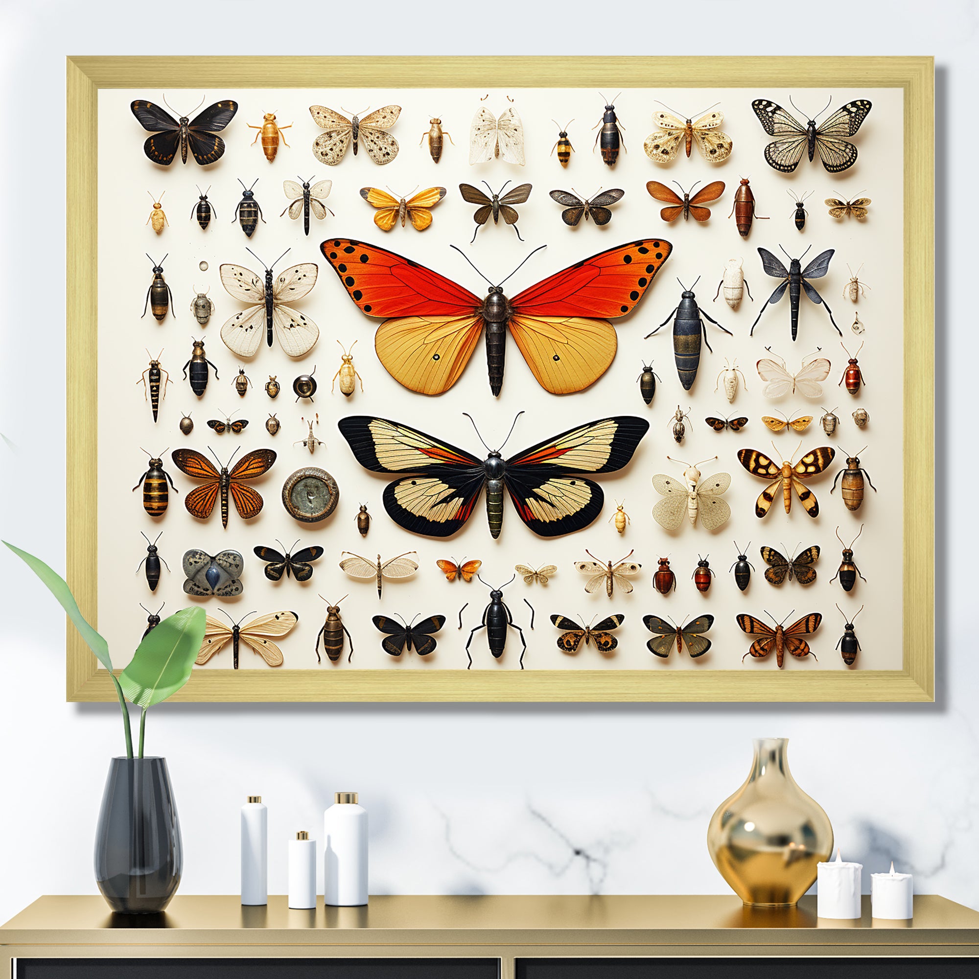 Orange Insects and Bugs - Yellow Insects & Bugs Wall Art