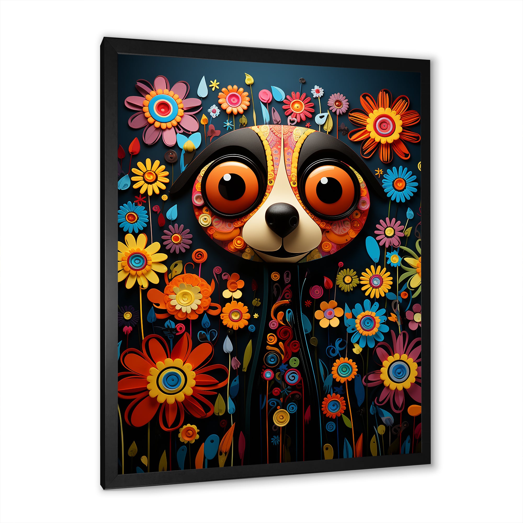 Curious Meerkat funny collage - Meercat Canvas Wall Art