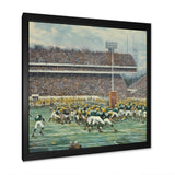 Yellow Sporting Football Game - Sport Football Canvas Wall Art