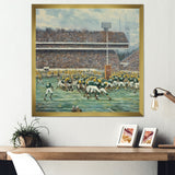 Yellow Sporting Football Game - Sport Football Canvas Wall Art