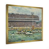 Yellow Sporting Football Game - Sport Football Canvas Wall Art