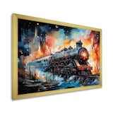 Train Starship Voyage back to the future I - Train Canvas Wall Art