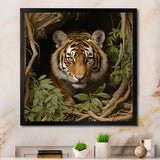 Brown jungle Tiger portrait - Tiger Wall Decor
