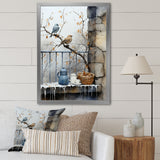 Snowy birds window views - Bird Wall Decor