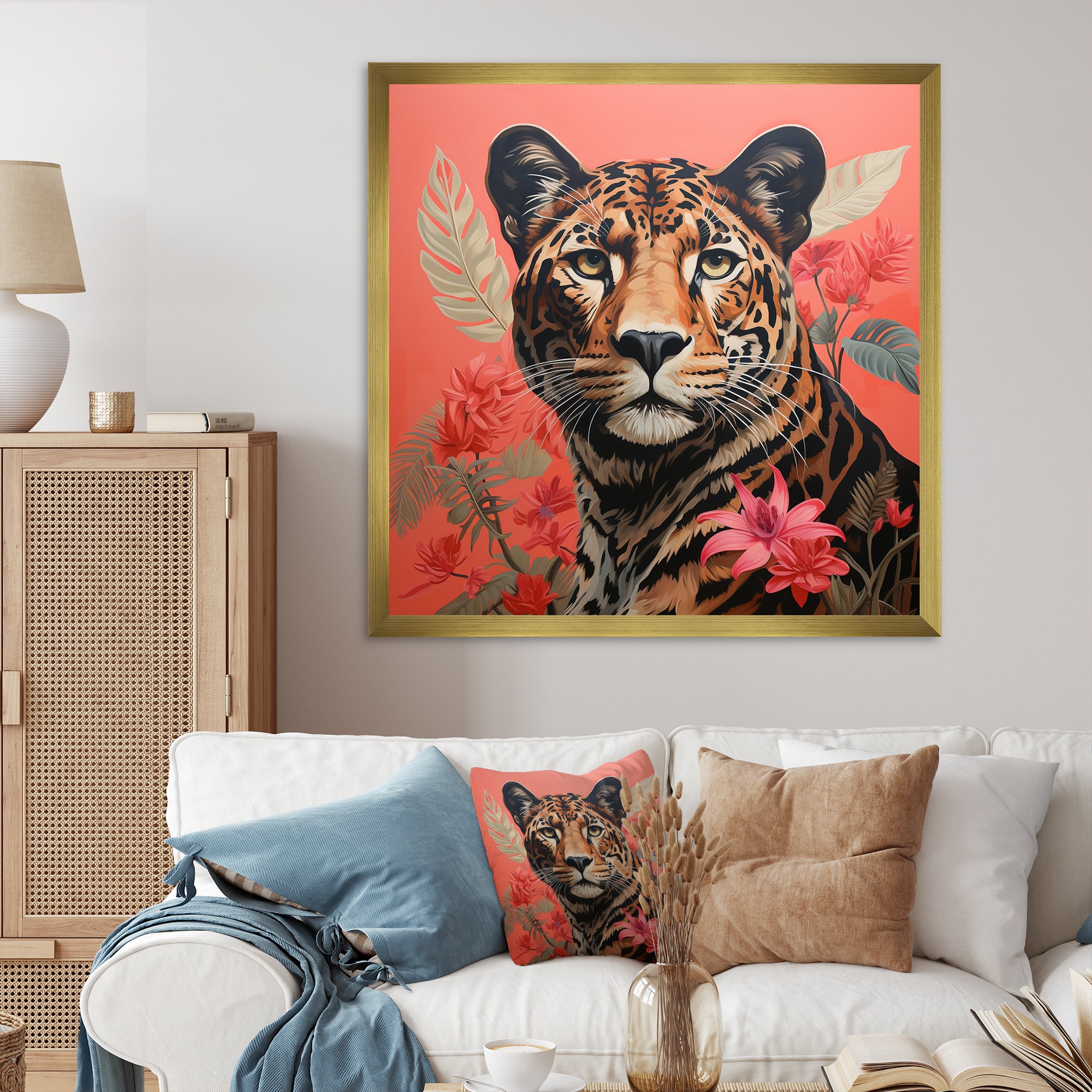 Matisse s Sprint Colorful Cheetah - Cheetah Canvas Wall Art
