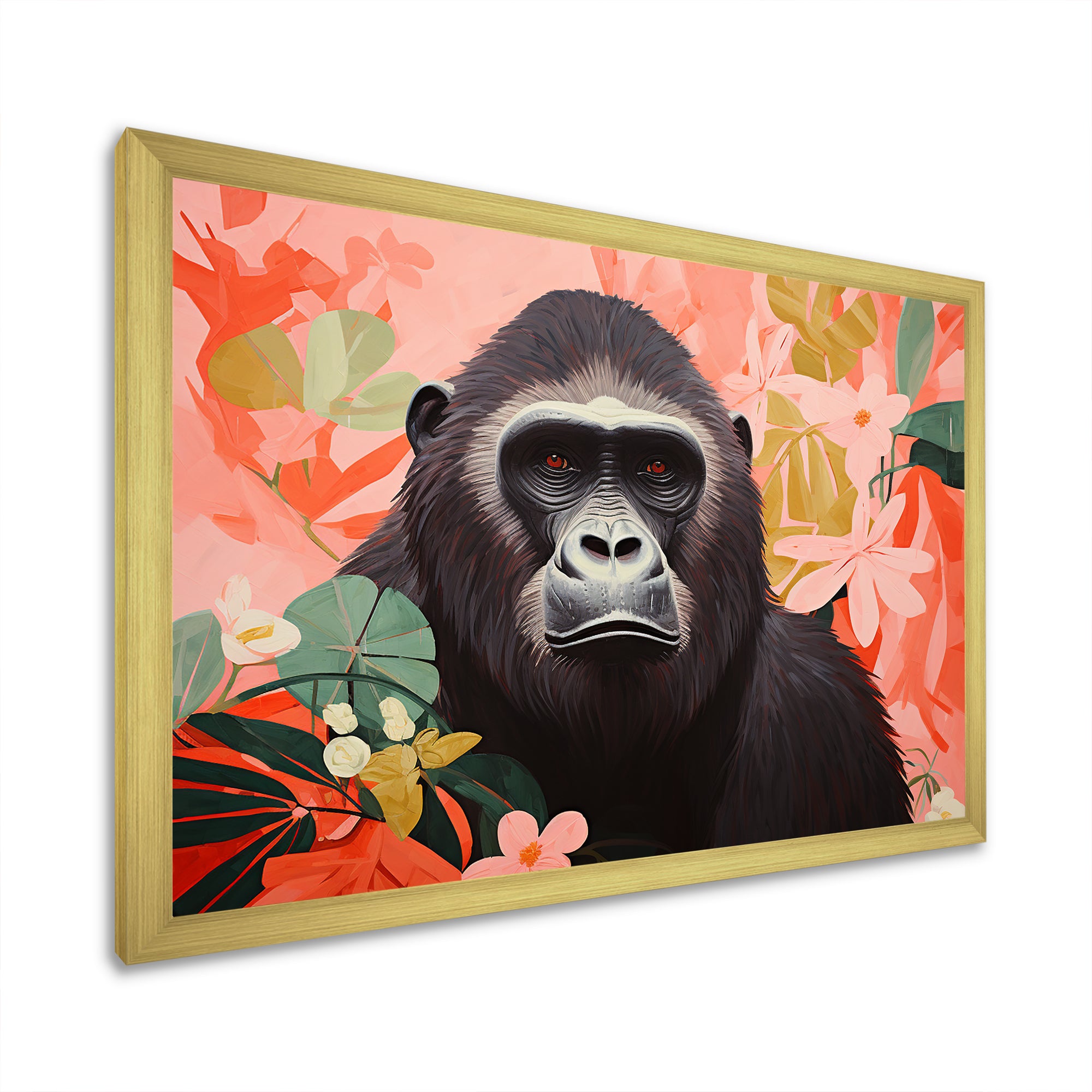 Vibrant Gorilla Portrait - Gorilla Wall Decor