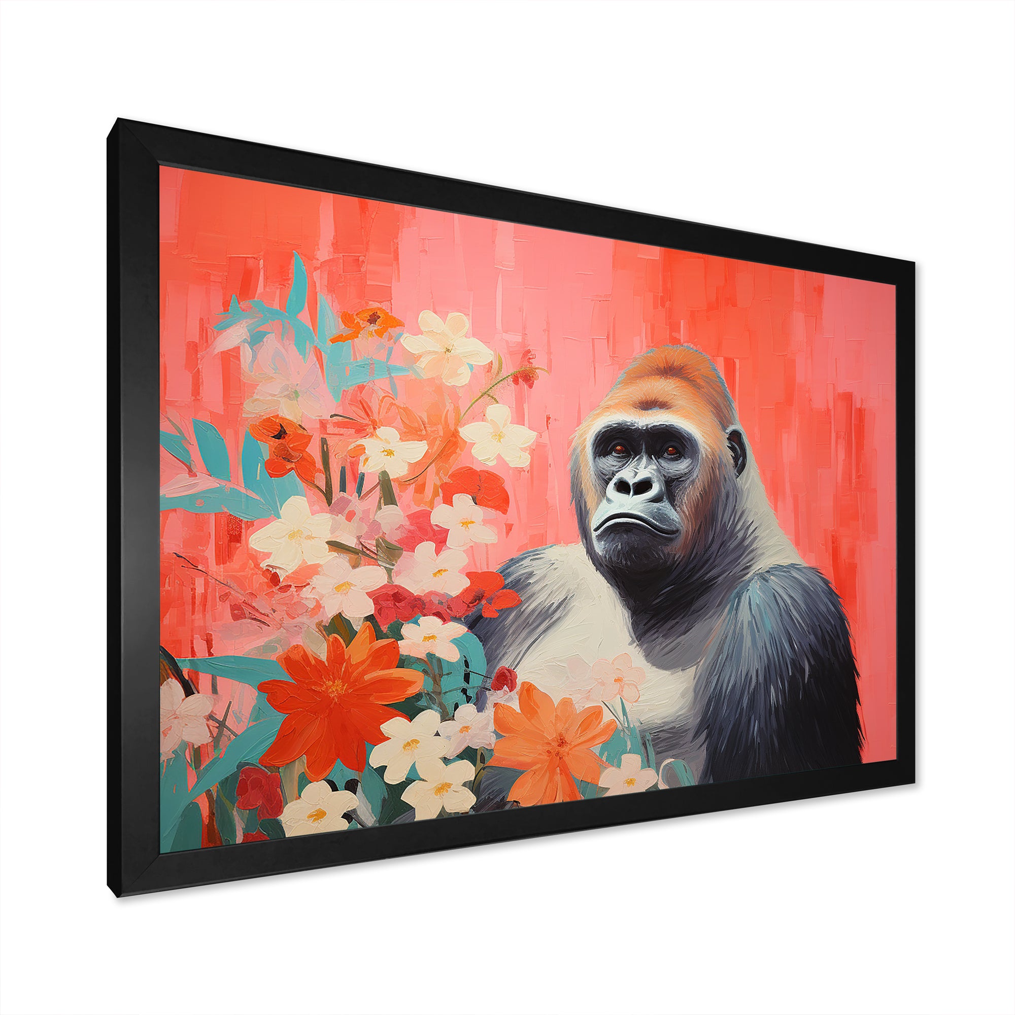 Vibrant Gorilla blooms - Gorilla Wall Art Prints
