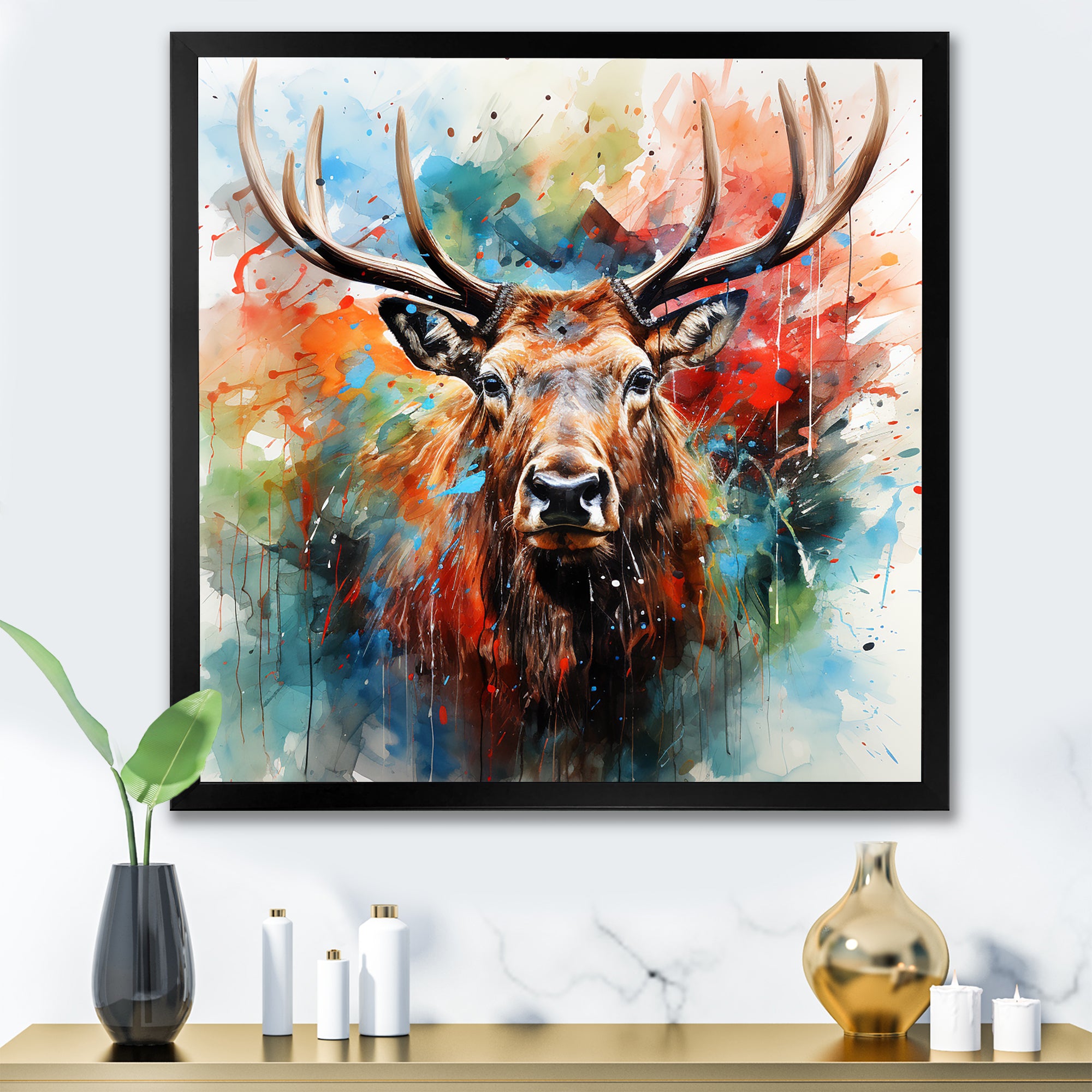 Majestic Moose Wonderland - Deer Canvas Wall Art