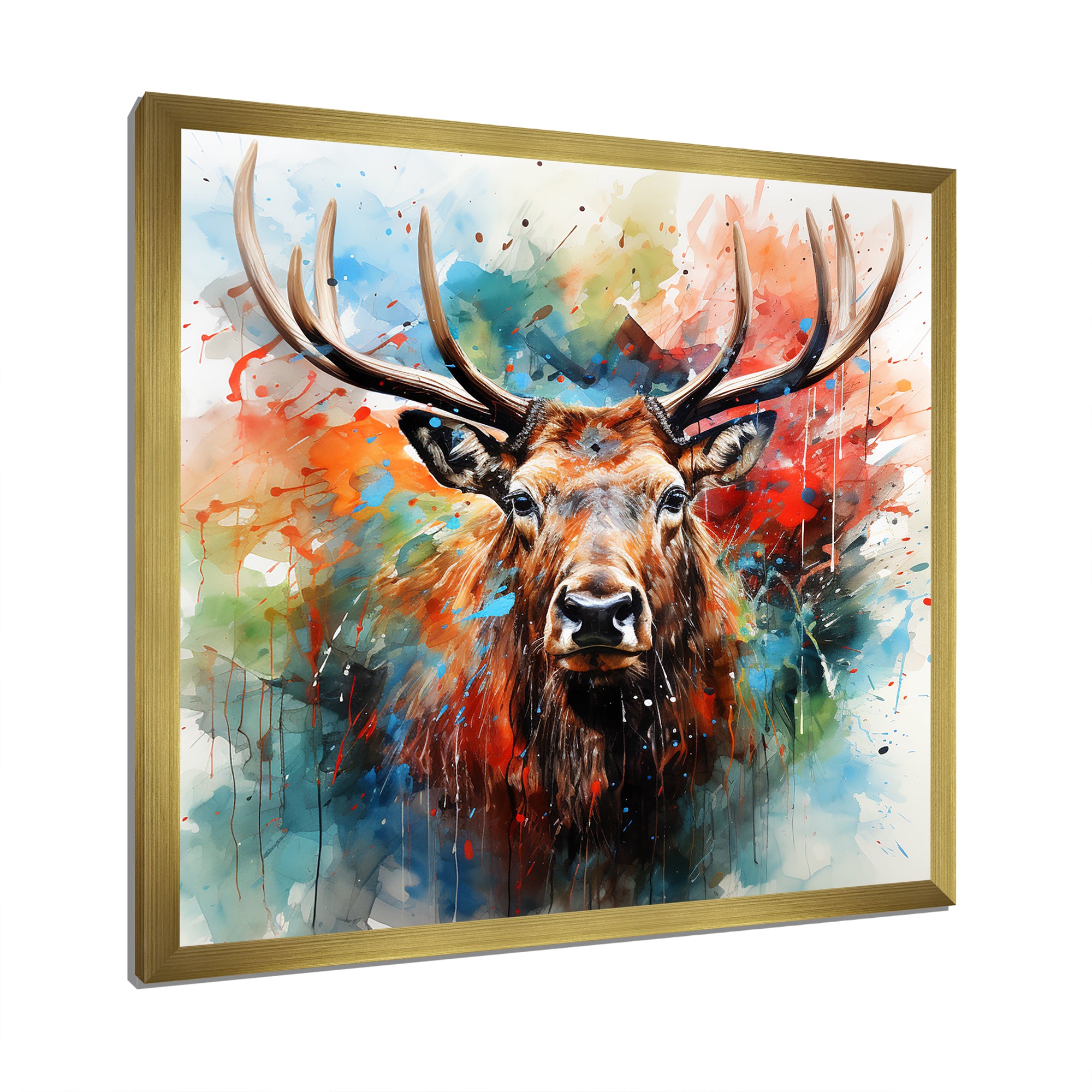 Majestic Moose Wonderland - Deer Canvas Wall Art