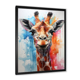Popart Giraffe portrait - Giraffe Bedroom Wall Art