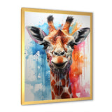 Popart Giraffe portrait - Giraffe Bedroom Wall Art
