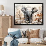 Elephants Bamboo Wonderland - Elephant Large Canvas Wall Art