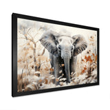 Elephants Bamboo Wonderland - Elephant Large Canvas Wall Art