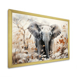 Elephants Bamboo Wonderland - Elephant Large Canvas Wall Art