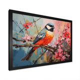 Blue bird floral tree harmony - Blue Bird Wall Art