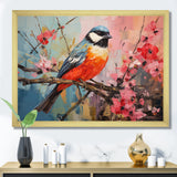 Blue bird floral tree harmony - Blue Bird Wall Art