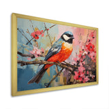 Blue bird floral tree harmony - Blue Bird Wall Art