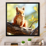 Forest cute Squirrel - Squirrel Large Canvas Wall Art
