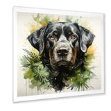 Tropical Labrador Dog Portrait - Dog Wall Art Prints