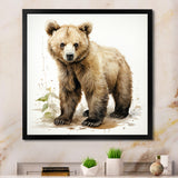 Cuddly grizzly bear cub - Brown Bear Wall Art