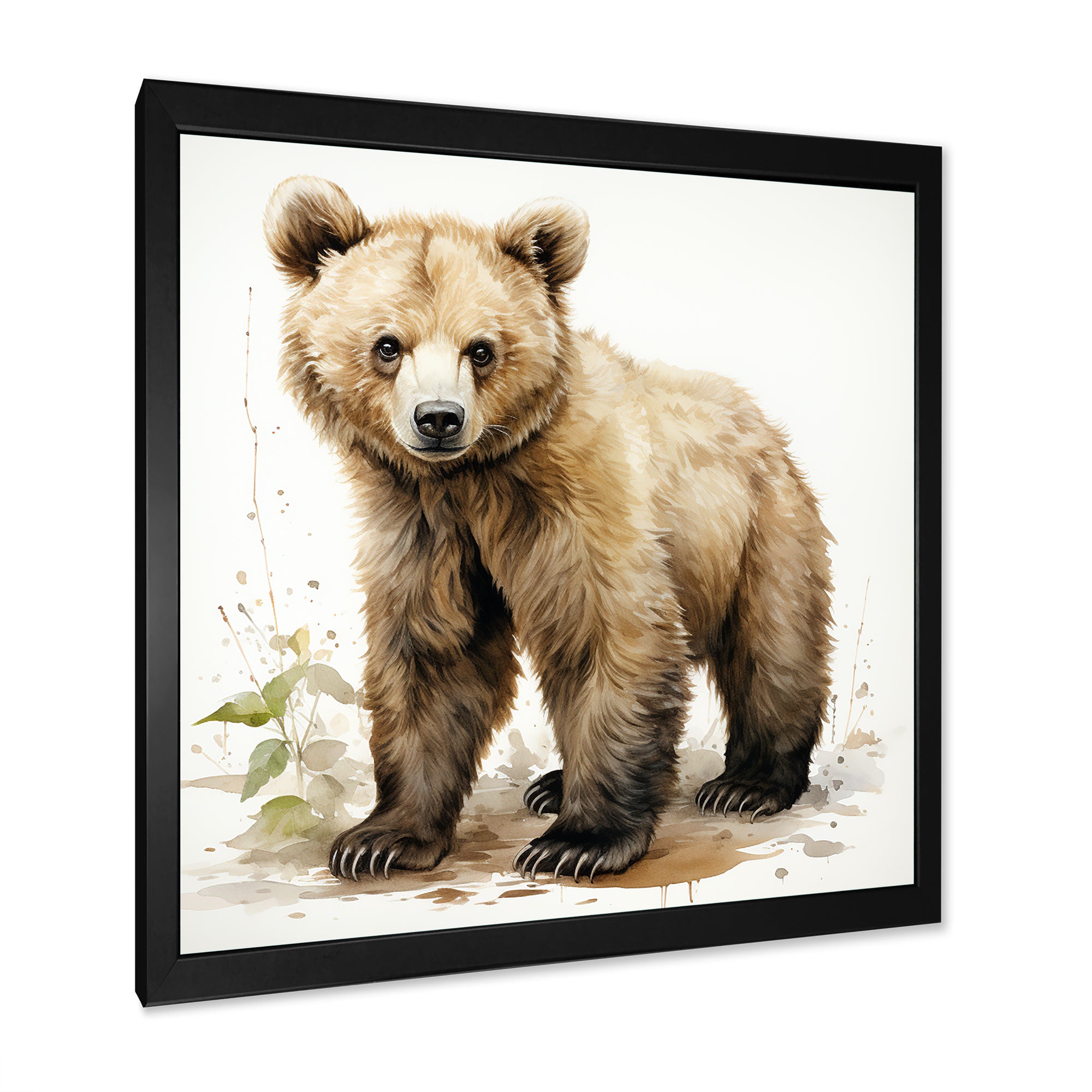 Cuddly grizzly bear cub - Brown Bear Wall Art