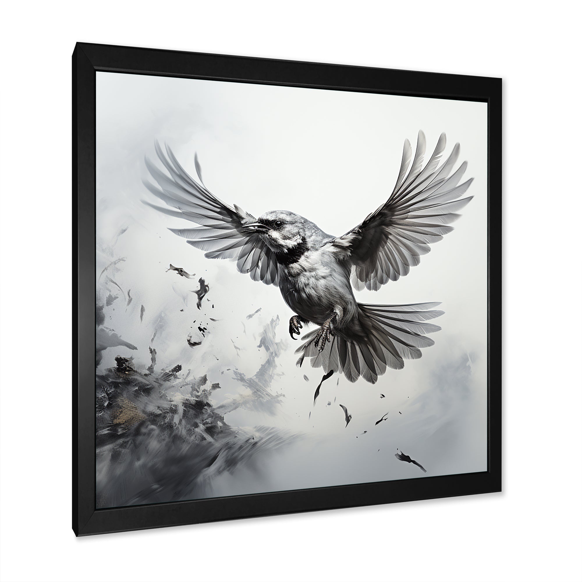 Graphite Realism The Wild Bird - Bird Wall Decor