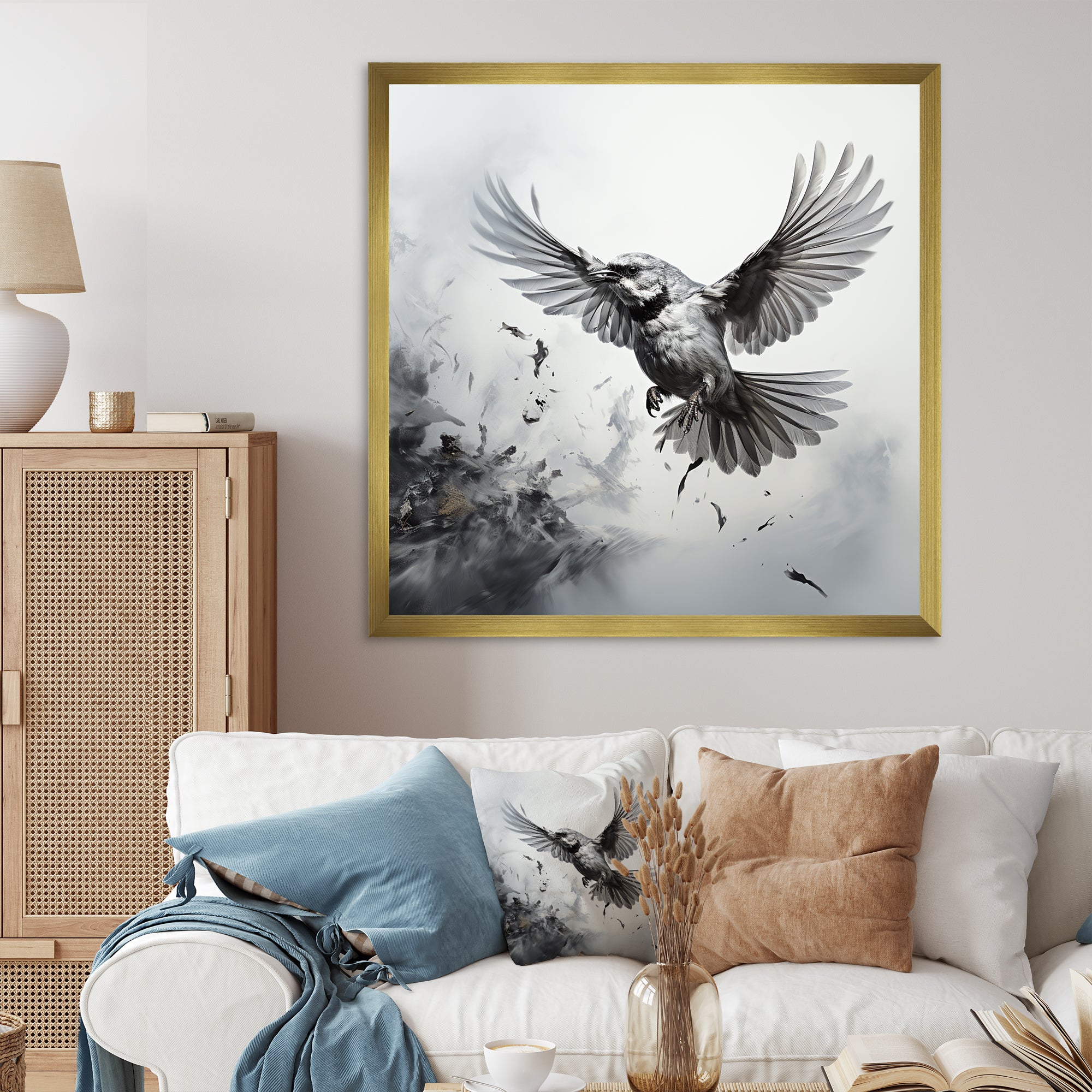 Graphite Realism The Wild Bird - Bird Wall Decor