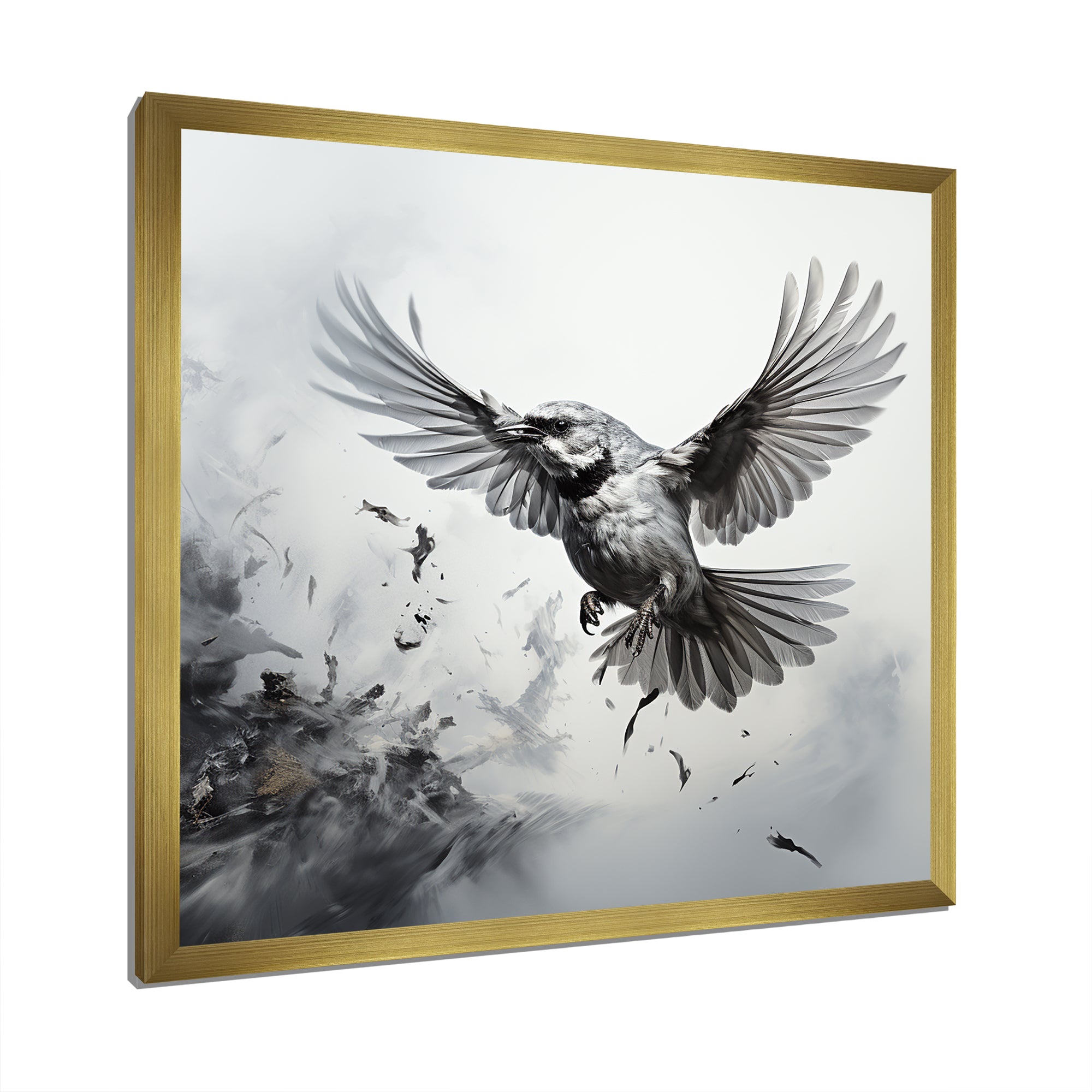 Graphite Realism The Wild Bird - Bird Wall Decor