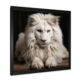 Ivory King portrait elegance - Lion Canvas Wall Art