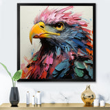Pink and blue Majesty Eagle - Eagle Home Decor Art