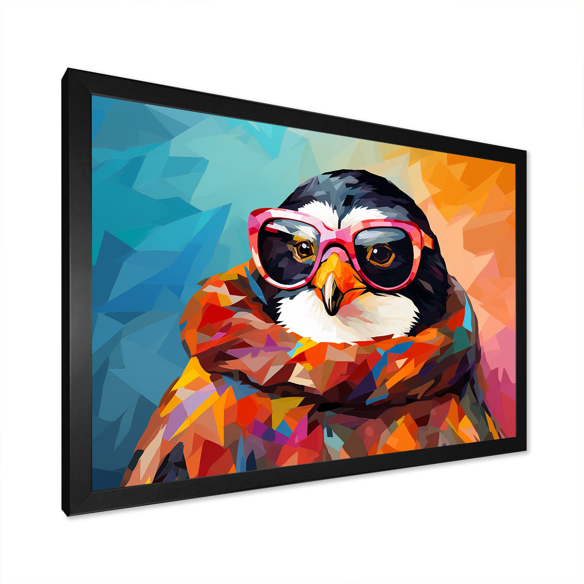 Pop art Penguin with sunglasses - Penguin Wall Art Prints