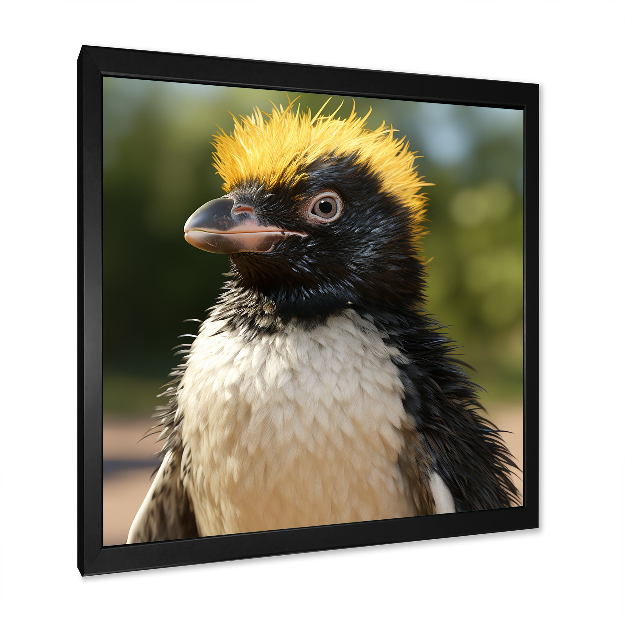 Penguin photo portrait - Black Penguin Wall Art