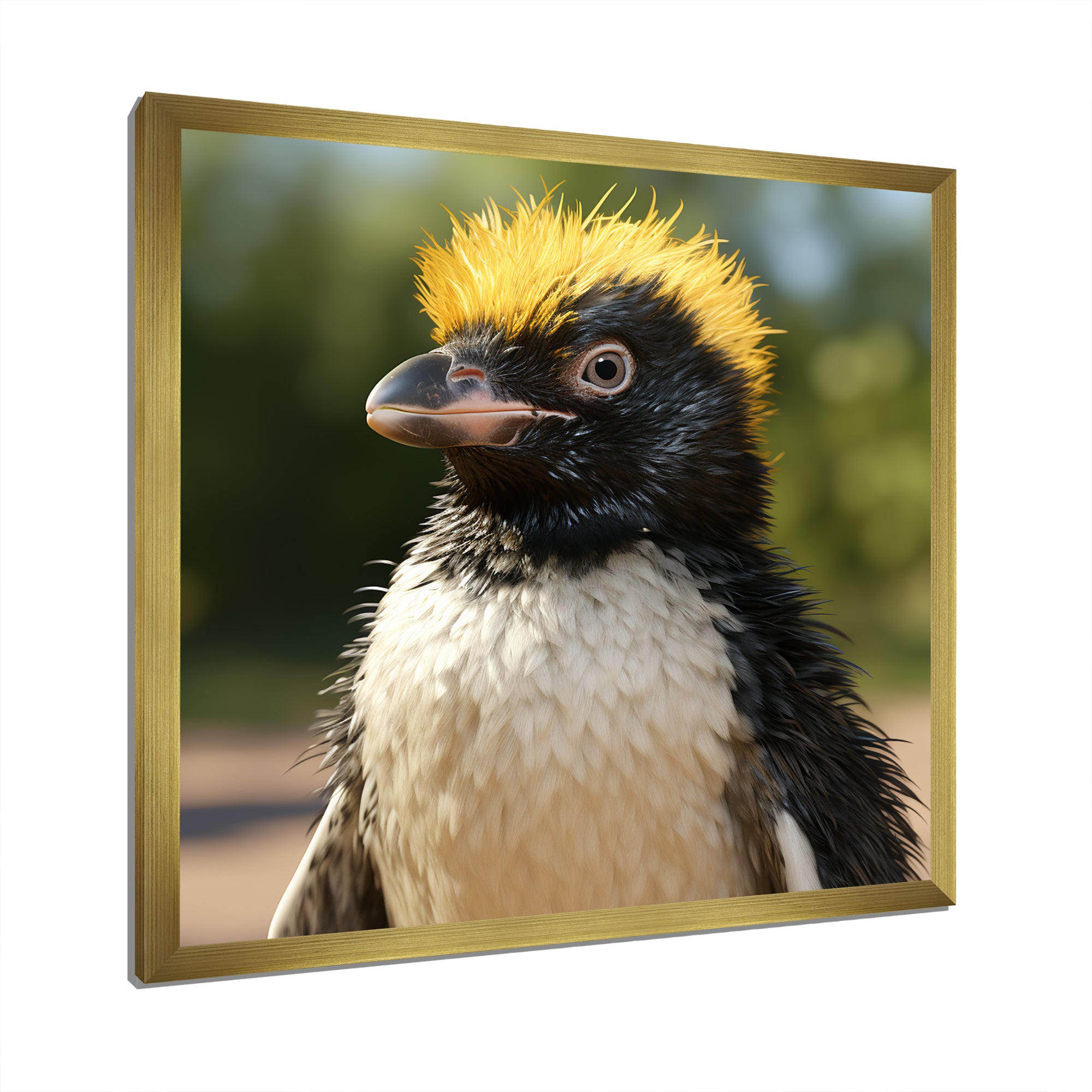 Penguin photo portrait - Black Penguin Wall Art