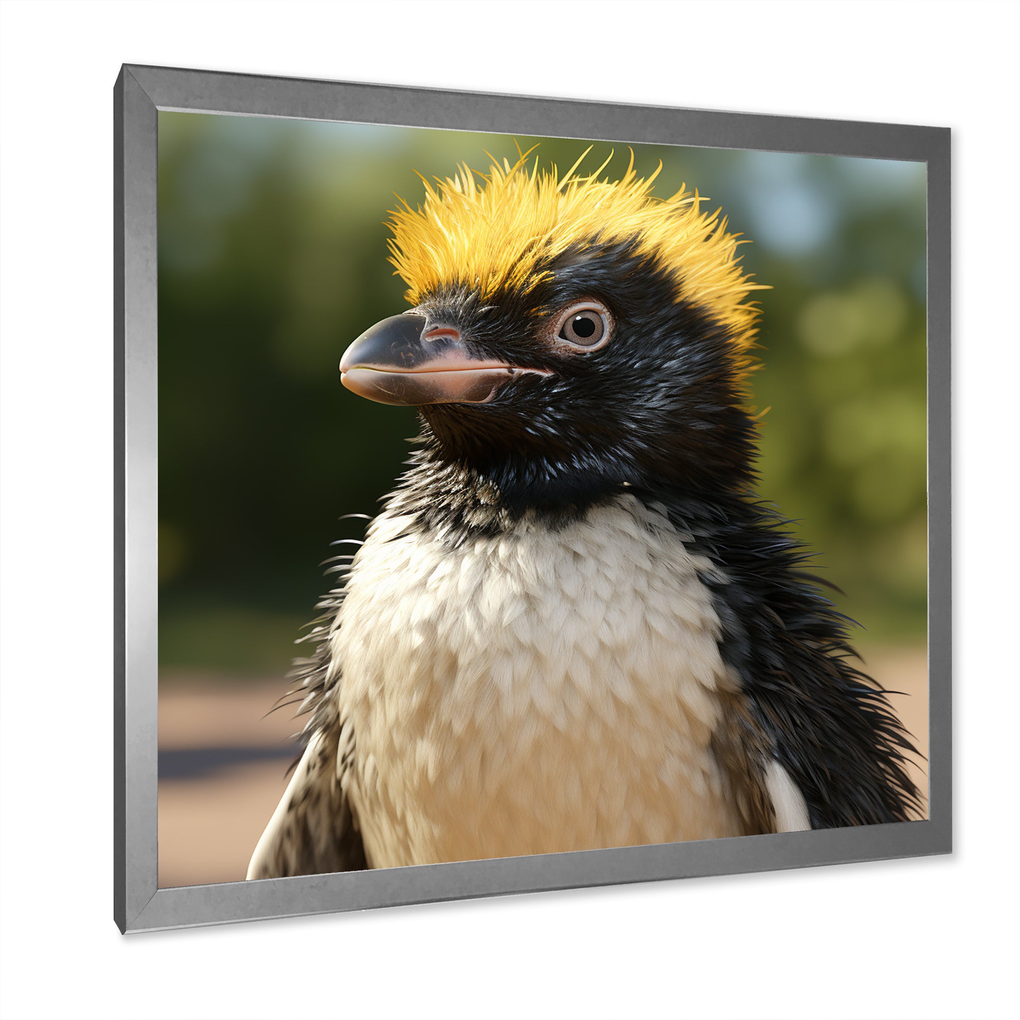 Penguin photo portrait - Black Penguin Wall Art