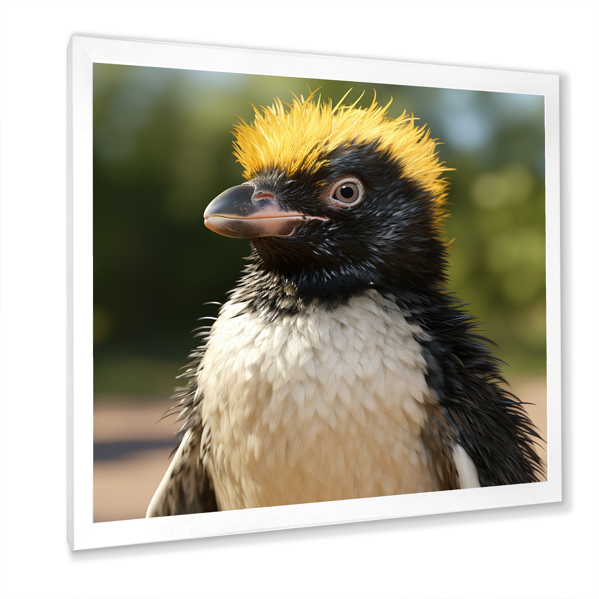 Penguin photo portrait - Black Penguin Wall Art