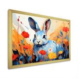 Blue Rabbit flower meadows - Blue Rabbit Wall Art