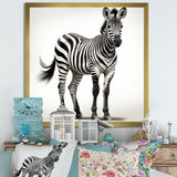Minimalism Zebra elegance - Black Zebra Wall Art