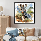 Zebra Savannah portrait - Zebra Home Decor Art