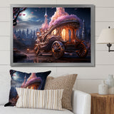 Enchanted Princess Carriage I - Old American Cart Canvas Wall Art
