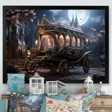 Enchanted Evening Carriage - Old American Cart Canvas Wall Art