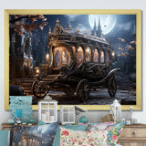 Enchanted Evening Carriage - Old American Cart Canvas Wall Art