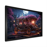 Floral Princess Carriage - Old American Cart Canvas Wall Art