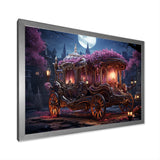 Floral Princess Carriage - Old American Cart Canvas Wall Art