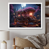 Floral Princess Carriage - Old American Cart Canvas Wall Art
