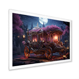 Floral Princess Carriage - Old American Cart Canvas Wall Art