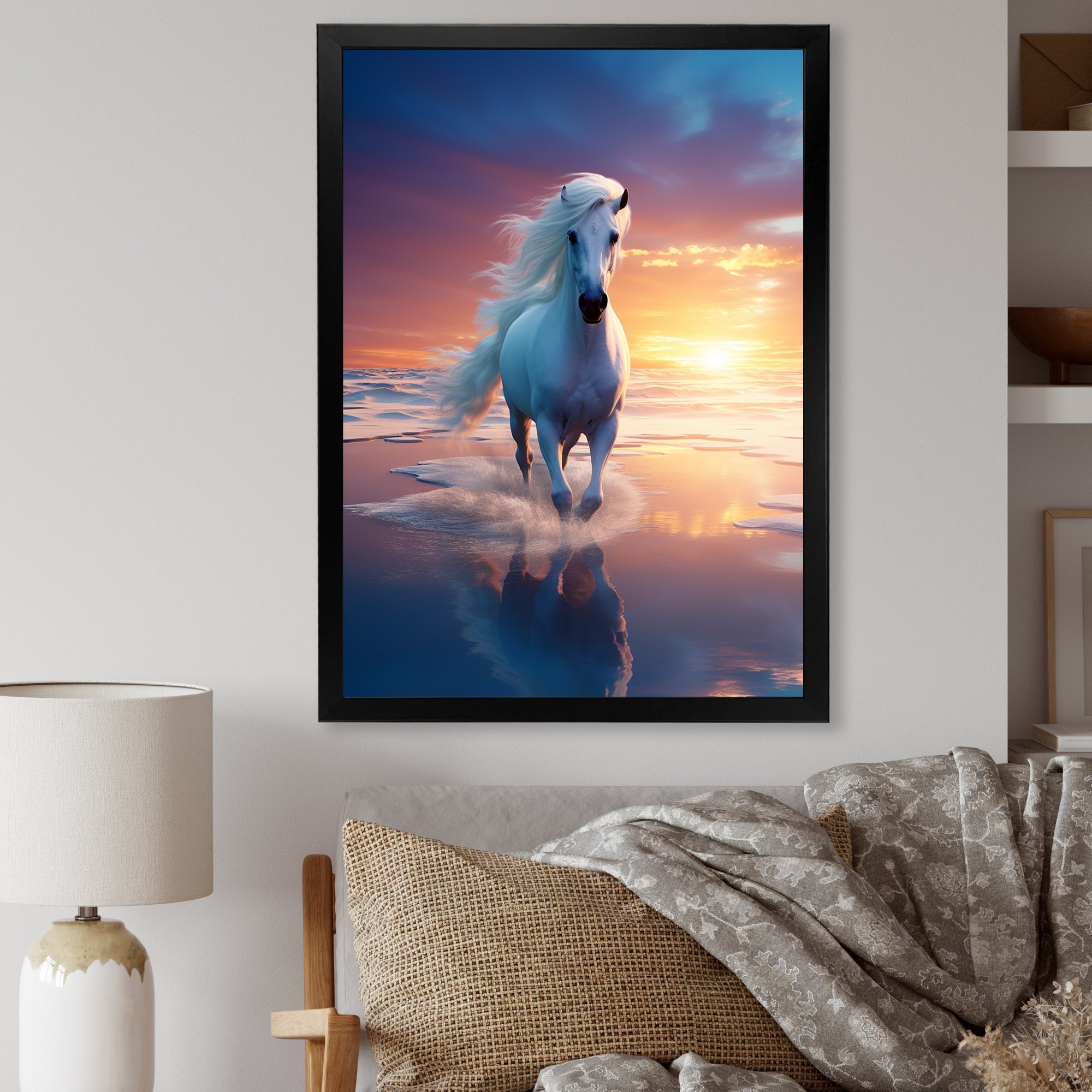 Coastal Horse Majesty Portrait - Horse Wall Decor