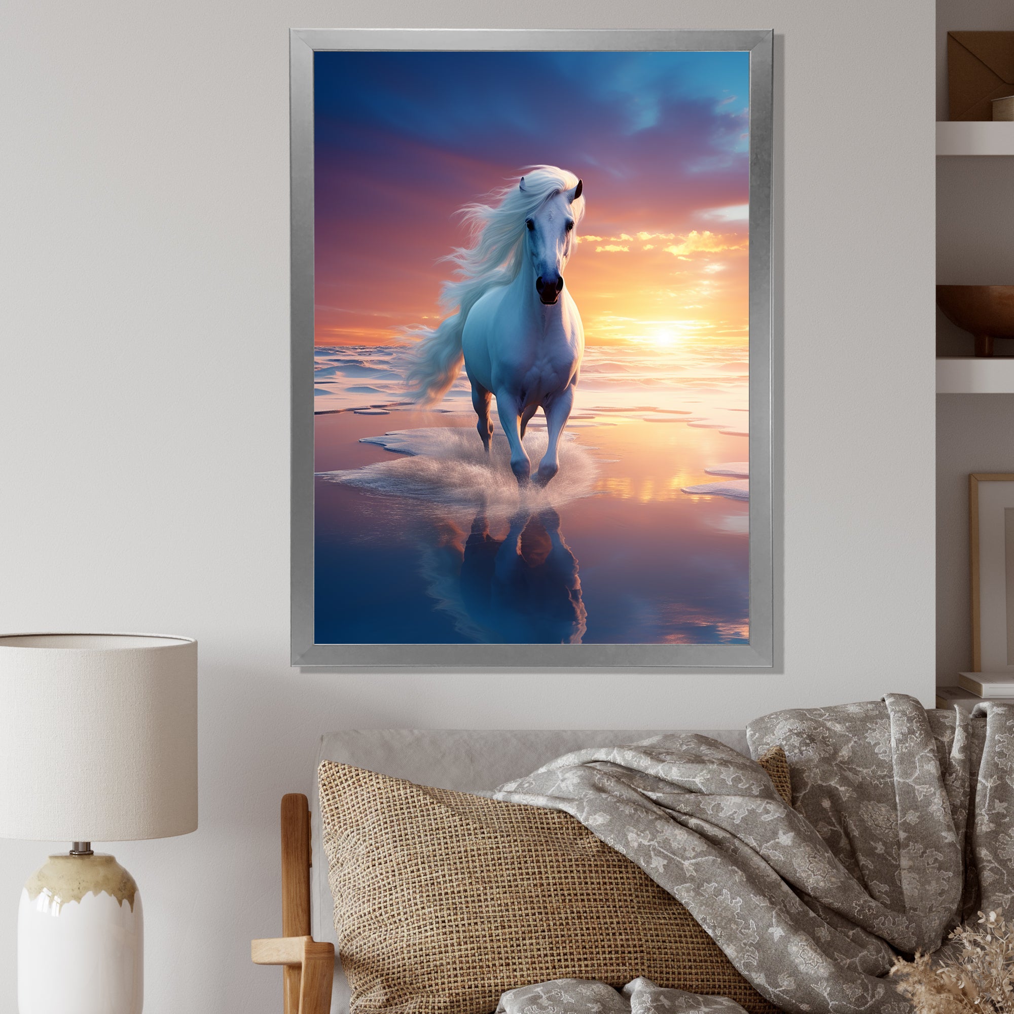 Coastal Horse Majesty Portrait - Horse Wall Decor