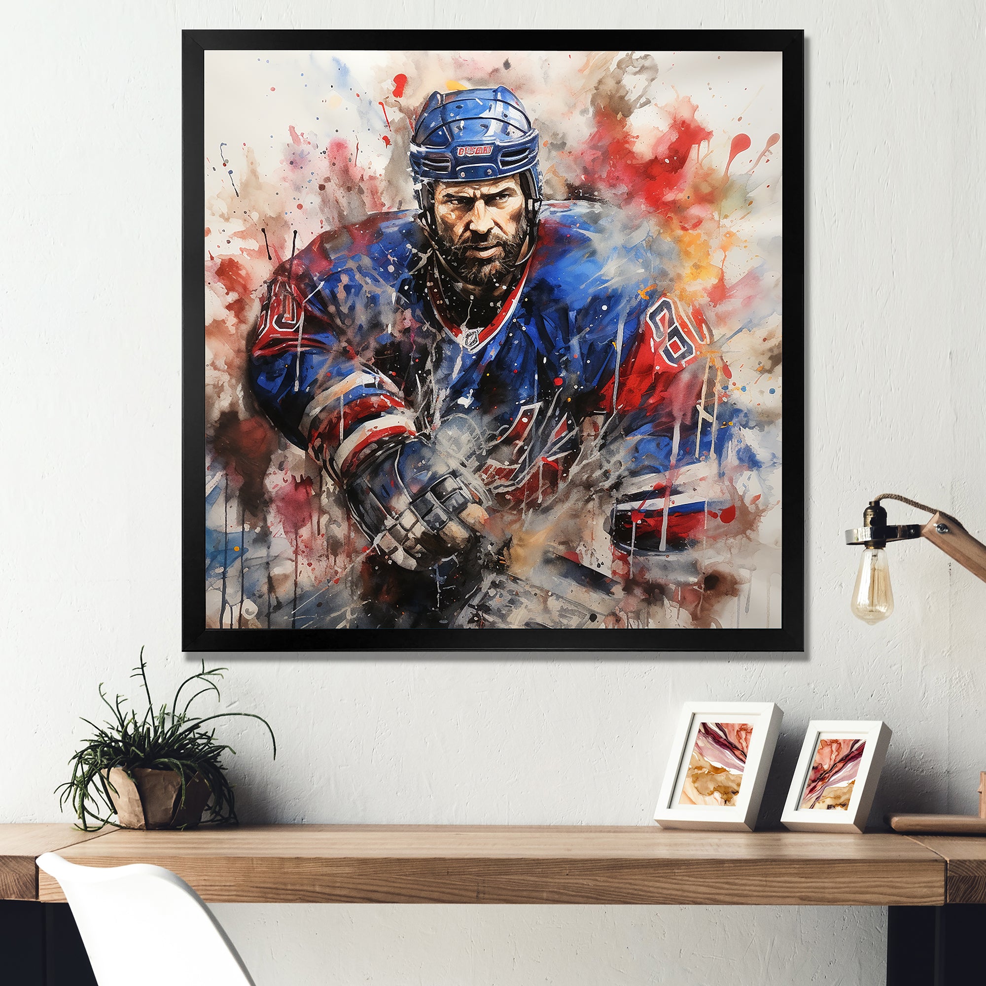 Sport Hockey Ice Chronicles I - Sport Hockey Canvas Wall Art